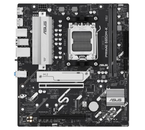ASUS PRIME B850M-K DDR5 8400MHZ 1XHDMI 1XDP 2XM.2 USB2.0 MATX AM5(AMD AM5 9000/8000/7000 SERİLERİ İLE UYUMLU)