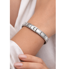 Kişiye Özel Ç Harfli Çelik Bileklik – Paslanmaz Çelik İtalyan Model Harfli Bilezik