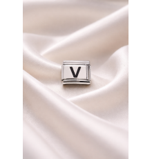 Nomination Bileklik Uyumlu V Harfi Charm – Paslanmaz Çelik Harf Modül – Kişiye Özel Bileklik Aksesuarı