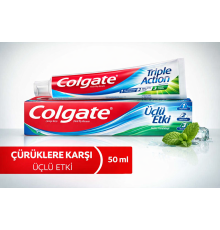 Colgate Üçlü Etki Diş Macunu 50 ml Çürük Koruma & Ferah Nefes 1 ADET