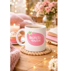 Build Faith "UMUDUNU İNŞA ET" Yazılı Porselen Kupa MODEL 151 – Motivasyon Temalı, Kahve & Çay Kupası – Hediye Seçeneği