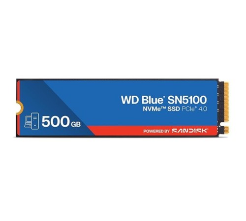 500 GB WD BLUE SN5100 PCI-4.0 6600 MB/S 5600 MB/S M2 SSD WDS500G5B0E