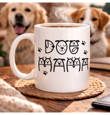 Köpek Severlere Özel Sevimli Köpek Tasarımlı Porselen Kupa MODEL 183 – Dog Temalı Kahve Kupası – Hediyelik Kupa