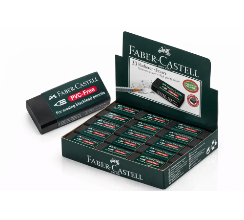 No30 PVC Free Siyah Silgi 30 Adet Leke Bırakmaz Yumuşak Doku Toplu Paket