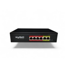 URANIUM POE-4002-48W 4 PORT 10/100 + 2 PORT 10/100 RJ45 UPLINK WATCH-DOG POE SWITCH(REALTEK CHIPSET)