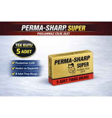 Perma-Sharp Super Paslanmaz Çelik Tıraş Bıçağı 5’li 1 Kutu