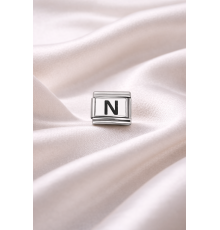 Nomination Uyumlu N Harf Charm | Çelik Bileklik Aksesuarı | Kişiye Özel Harf Modülü | Minimal & Şık Tasarım