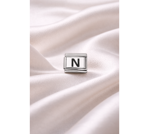 Nomination Uyumlu N Harf Charm | Çelik Bileklik Aksesuarı | Kişiye Özel Harf Modülü | Minimal & Şık Tasarım