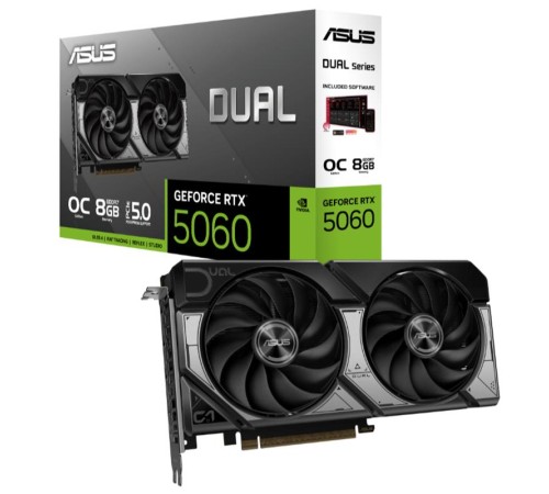 ASUS GEFORCE DUAL-RTX5060-O8G 8GB GDDR7 128BIT 1XHDMI 3XDP EKRAN KARTI