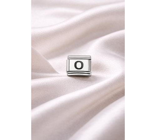 Nomination Uyumlu O Harf Charm | Çelik Bileklik Aksesuarı | Kişiye Özel Harf Modülü | Minimal & Zarif