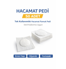 Hacamat Pedi 50 Adet – Tek Kullanımlık Hacamat Pamuk Pedi Steril Kullanıma Uygun