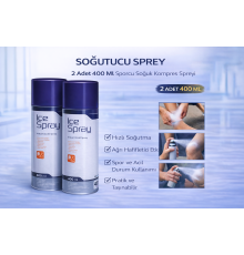 Soğutucu Sprey 400 Ml 2 Adet Sporcu Soğuk Kompres Spreyi