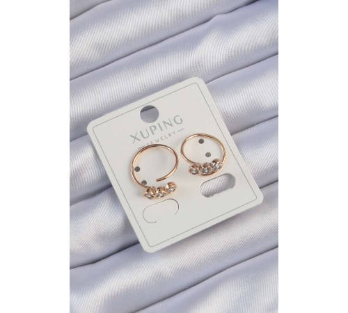 Xuping Rose Renk Zirkon Taşlı Su Yolu Küpe