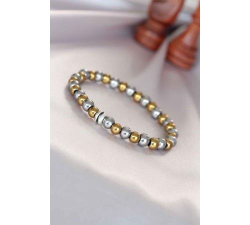Hematit Silver Gold Renk Doğal Taş Erkek Bileklik Hematit Silver Gold Renk Doğal Taş Erkek Bileklik
