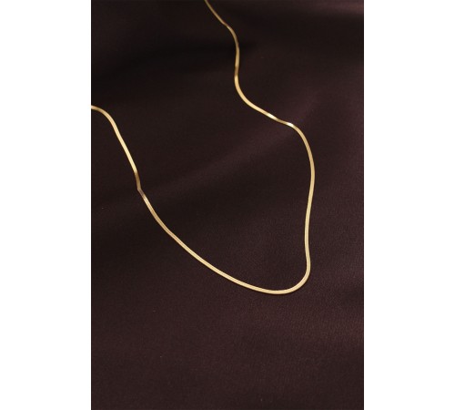 Çelik Gold Renk 60 cm İnce İtalyan Zincir Kolye