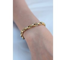 Gold Renk Çelik Zincir Kadın Bileklik