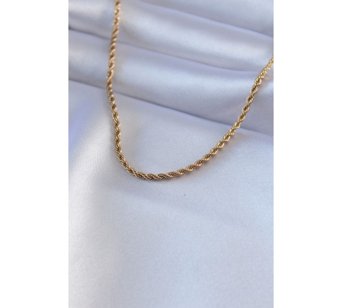 316L Çelik Gold Renk Burgu Model 45 cm Kadın Kolye 316L Çelik Gold Renk Burgu Model 45 cm Kadın Kolye