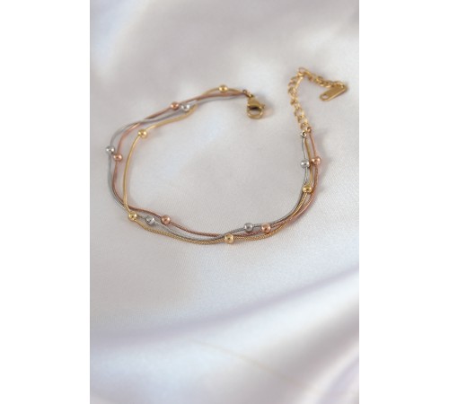 316L Çelik Mix Renk Minimal Toplu Kadın Bileklik