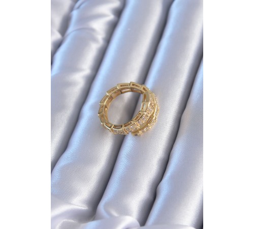 VIP Seri Gold Renk Yılan Model Kadın Yüzük VIP Seri Gold Renk Yılan Model Kadın Yüzük
