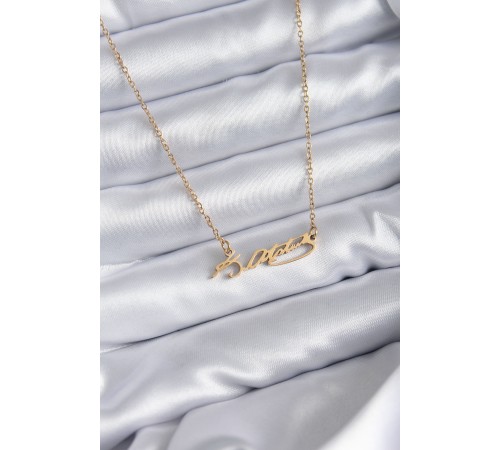 316L Çelik Zincir Gold Renk Atatürk İmzası Model Kadın Kolye 316L Çelik Zincir Gold Renk Atatürk İmzası Model Kadın Kolye