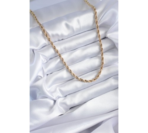 316L Çelik Gold Renk 60 cm Burgu Model Kadın Kolye