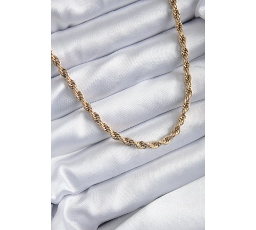 316L Çelik Gold Renk 60 cm Burgu Model Kadın Kolye