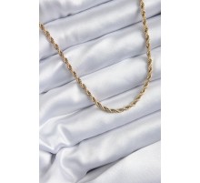 316L Çelik Gold Renk 60 cm Burgu Model Kadın Kolye