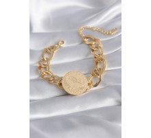 316L Çelik Gold Renk Reşat Altın Model Samanyolu Kadın Bileklik