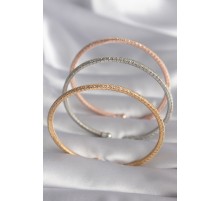 Pirinç Mix Renk Hasır Model Zirkon Taş Detay Kadın Bileklik Seti