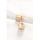Pirinç Gold Renk Taşlı Minimal Küpe