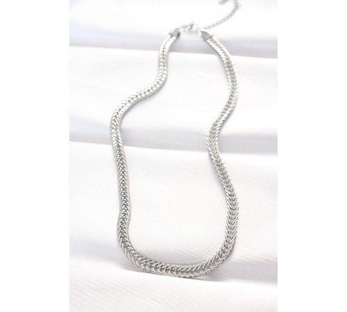 316L Çelik Silver Renk Balık Sırtı Zincir Kolye 316L Çelik Silver Renk Balık Sırtı Zincir Kolye