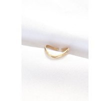 Yassı Gold Renk Ayarlanabilir Yüzük