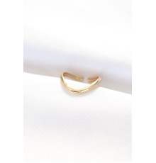 Yassı Gold Renk Ayarlanabilir Yüzük