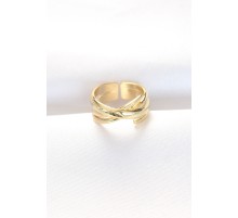 Kalın Gold Renk Ayarlanabilir Yüzük