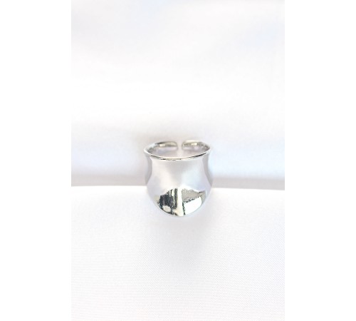Silver Renk Ayarlanabilir Kavisli Ayna Yüzük Silver Renk Ayarlanabilir Kavisli Ayna Yüzük