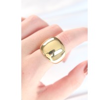 Gold Renk Ayarlanabilir Bombeli Ayna Yüzük