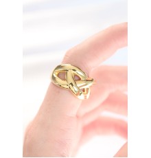 Düğüm Model Gold Renk Ayarlanabilir Yüzük