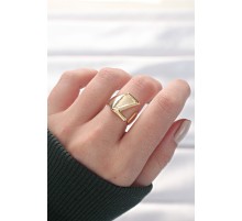 Z Harfli Altın Renk Ayarlanabilir Yüzük