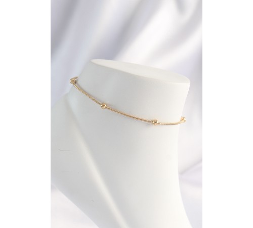 316L Çelik Gold Renk Minimal Topçuk Model Halhal 316L Çelik Gold Renk Minimal Topçuk Model Halhal