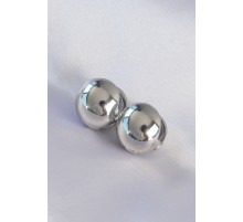 Pirinç Gümüş Renk İçi Boş Minimal Topçuk Küpe