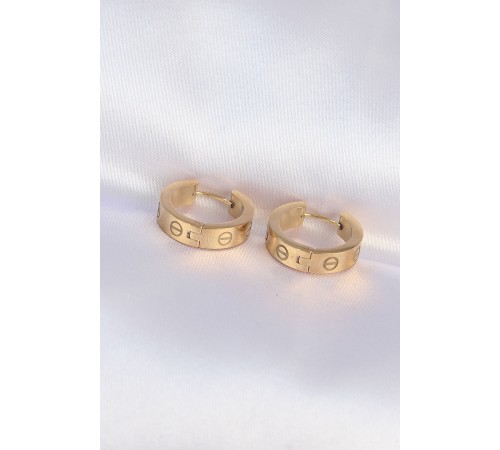316L Çelik Gold Renk Model Halka Küpe 316L Çelik Gold Renk Model Halka Küpe
