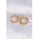316L Çelik Gold Renk Model Halka Küpe