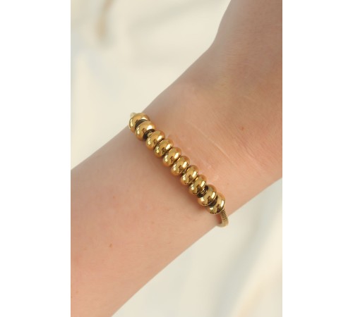 316L Çelik Gold Renk Oval Figürlü Bileklik 316L Çelik Gold Renk Oval Figürlü Bileklik