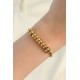 316L Çelik Gold Renk Oval Figürlü Bileklik