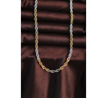 316L Çelik Çift Renk Burgu Tasarımlı Kolye