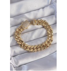 Vip Seri Gurmet Zirkon Taşlı Gold Renk Bileklik