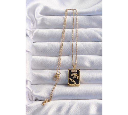 316L Çelik Zincir Gold Renk Sonsuzluk Detay Zirkon Taşlı Tarot Kolye 316L Çelik Zincir Gold Renk Sonsuzluk Detay Zirkon Taşlı Tarot Kolye