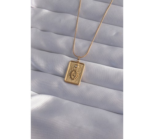 316L Çelik Zincir Gold Renk Zirkon Taşlı Göz Figür Tarot Kolye 316L Çelik Zincir Gold Renk Zirkon Taşlı Göz Figür Tarot Kolye