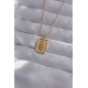 316L Çelik Zincir Gold Renk Zirkon Taşlı Göz Figür Tarot Kolye