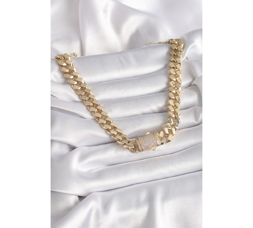 Pirinç Gold Renk VIP Exclusive Seri Gurmet Model Kadın Kolye Pirinç Gold Renk VIP Exclusive Seri Gurmet Model Kadın Kolye